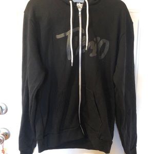 America apparel zip hoodie